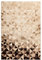 Qiyano Kurzflorteppich Ethno-Design kurzer Shaggy Stil Teppich in Braun-Creme Wohnzimmer Jugendzimmer modern und pflegeleicht, Farbe: Beige, Größe: 80 x 150 cm