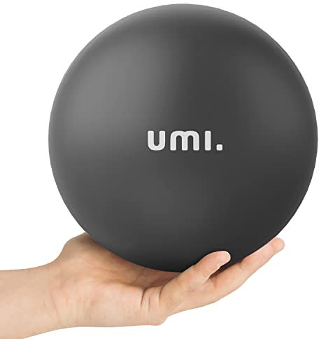 Amazon Brand - Umi Gymnastikball Klein, 23-25 cm Pilates Ball, 9 Inch Soft Yoga Ball mit aufblasbarem Strohhalm für Pilates, Yoga, Ganzkörpertraining, Verbesserung des Gleichgewichts