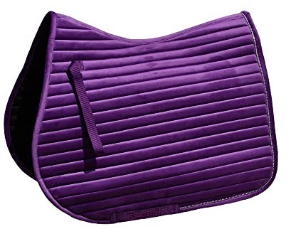Rhinegold Diamante Channel Quilt GP Sattelpolster, Pony-Violett