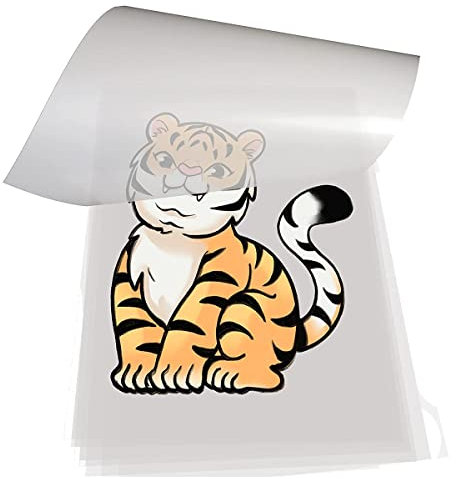 Pmandgk DTF-Transferfolie, 100 Blatt, A4, PET-WäRmeüBertragungspapier für Heimwerker Direkt T-Shirts. Socken, 21,6 X 29,9 Cm