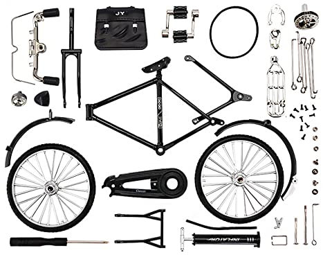 BDHI DIY Retro Fahrrad Modell Ornament 1:10 Simulation Legierung Retro Fahrrad Modell für Geschenke Home Office Dekor (Y201-1)