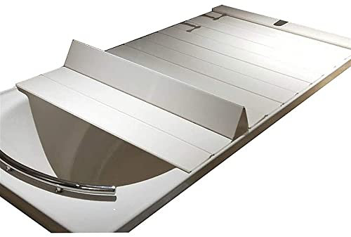 CHALKE PVC-Badewannenabdeckung, Faltbare Isolierung, Staubdichte Abdeckung, Waschbeckenabdeckung, Weiß, Staubdichte Halterung, Umweltfreundliche, Faltbare Badewannenabdeckung (Size : 175x75x0.7cm)