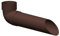 4Home&Garden | Wasserspeier Wassersammler DN 60 | Kunststoff PVC Braun | Dachrinnensystem RG 70 Typ200 Fallrohr DN 60