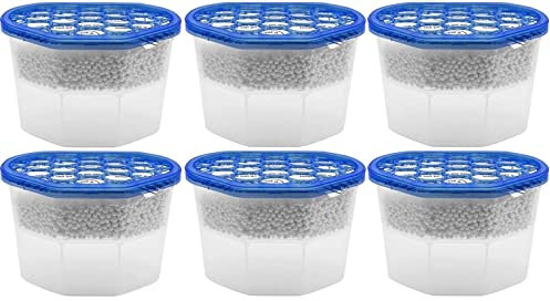 6x 500ml Interior Dehumidifiers for Damp, Mould, and Moisture in the Home, Kitchen, Wardrobe, Bedroom, Caravan, Office, Garage, and Basement