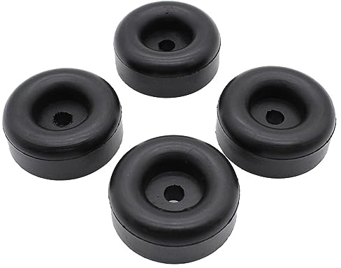 4PCS 2.5 Trailer Ramp Door Black Rubber Bumpers Round Rubber Bump Stops Compatible with Cargo Trailer Ramp Doors, and for Truck Gates