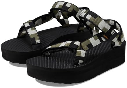 Teva Men's Tanza Sandal, Retro Shapes Black, 6 UK