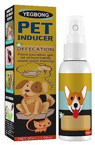 FUZYXIH Dog Toilet Training Spray Inducer Go Here Potty Pet Excretion Training Spray Dog Potty Trainer Pet Potty Pad Spray Puppy Training Spray Indoor