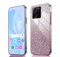 GOKEN Hülle für Xiaomi 13T Pro/Xiaomi 13T - Stoßfeste Schutzhülle, Handyhülle mit Weichem TPU Silikon, Elektroplattierten Kanten und Integrierter Glitzerkarte mit Glitzer, Cover Case, Verlauf Rosa