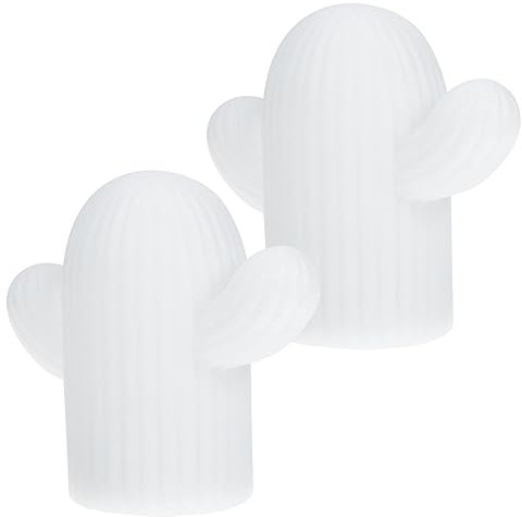 Angoily 2 Stück Nachttischlampen Für Schlafzimmer Nachtlicht Kaktusform-design Atmosphärenlicht Für Jungen- Und Mädchenzimmer- Für Zuhause