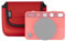 JJC Kompaktkameratasche aus Neopren mit Klettverschluss für Leica Sofort 2 Sofortbildkamera, D-Lux8 D-Lux7 Fuji X Half Taschen Organizer, Rot