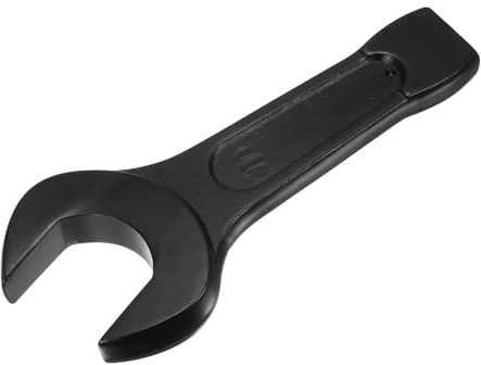 uxcell 75mm Open End Impact Spanner, High Tensile Steel Single Head Wrench Hand Tool