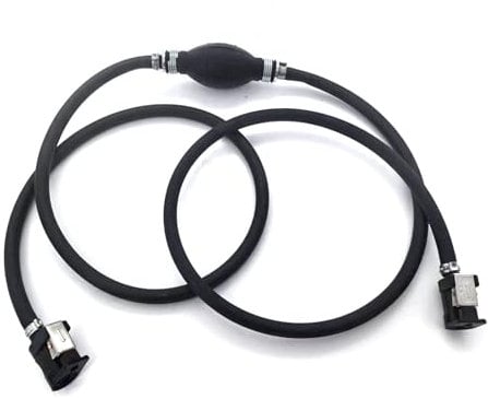 Fuel Line Assembly 5/16 boat fuel line with connector primer bulb 5/16 8mm Hose Line Universal Fuel Line with Primer Bulb Steel Hose Clamps for Marine Outboard Boat Motor RVs