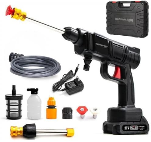 STARLYF Nettoyeur Haute Pression sans Fil Haute Pression, Pistolet Portable à Eau Haute Pression, Pistolet de Lavage de Voiture, connecteur pour Robinet