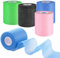 4 Pack Schaum Sports Tape,Kinesiologie Tape,7cm X10m Wasserfest Muskelstraffende Bänder Selbstklebende Sportbandage KinesiotapesTape Sport Athletic Pre Wrap Tape für Handgelenk Knöchel Knie Bein