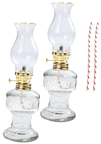 Zerodeko 1 Satz Retro keros Dekoration Schlafzimmer küchendekoration Tischdekoration Baumwolltuch Table Lamps Kerosinöl Licht altes Kerosin Türdekoration Kerosinlampe Vintage Öllampe Glas
