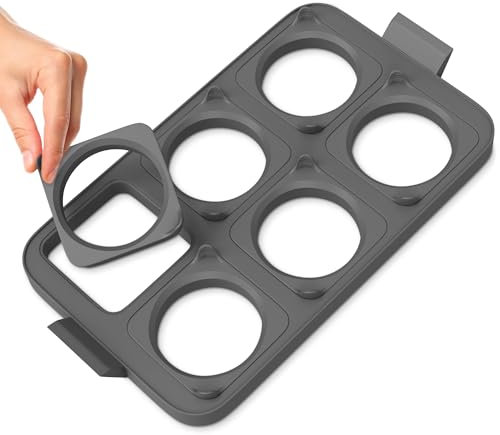 Silicone Egg Molds for Griddle - Rings for Roasting Eggs - Kitchen Round Cooker Egg Rings for Griddle