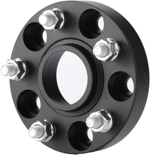 Spurverbreiterung 1 stück PCD 5x114,3 CB 60,1mm Spurverbreiterung Adapter 15/20/25/30/35mm Für Toyota Für Camry Für RAV4 Spurverbreiterungen(1pc 35mm Black)