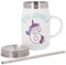 Mug Isotherme en Inox avec Couvercle et Paille - Cette Licorne À 6 Ans Anniversaire Celebration Enfant Cadeau - 500 ml - Tasse Thermo
