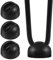 AOZUO Pieds de Protection en épingle à Cheveux, Housse de Protection pour Pieds de Table Basse en épingle à Cheveux de 10 mm, Embouts de Pieds de Chaise en Caoutchouc Noir (Lot de 4)