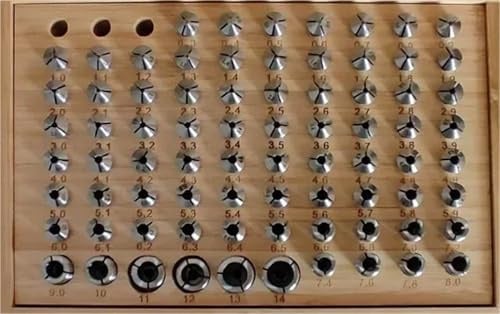 77 teile/satz C6104 Uhrmacher Drehmaschine Feder Spannzangenfutter 0,3-14,0mm CNC Automatische Instrument Drehmaschine