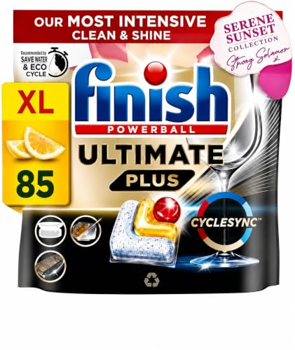 Finish Ultimate Plus Dishwasher Tablets Lemon 85 Pack