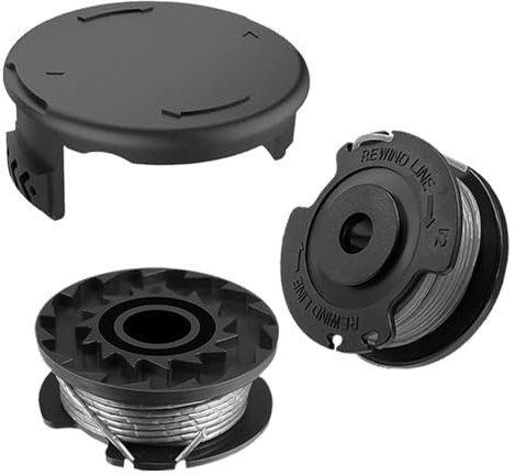 2 Pièces F016800569 Bobine Coupe Bordure, avec F016F04557 Couvercle, Bobine pour Bosch EasyGrassCut Art 23 SL/ 2300/23-28/26 SL, 23/26/18