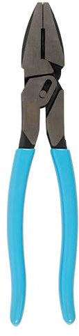 OX Pro MaxForce 9 Linesman Pliers – Heavy Duty Compound Action | Forged Steel | Induction-Hardened Cutting Edge | Ergonomic Grip | OX-P327401