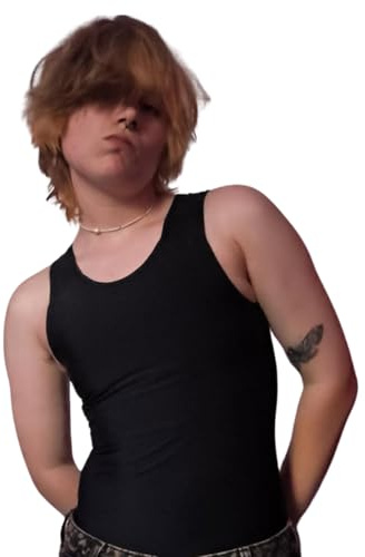 Wonababi Corsetti da nuoto, fascia toracica transgender con pull-on, canotta da costume da bagno per FTM, queer