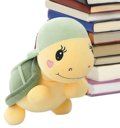 Lnhgh Plüschtier Schildkröte, niedliches Kuschelkissen in Form Einer Meeresschildkröte, weicher Begleiter für Baby, Haus, Auto, Sommer