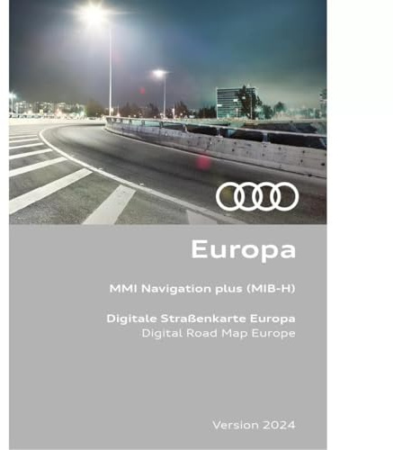 Audi Navigationsupdate Europa Version 2024 (MIB-H), DVD mit Aktivierungsdokument für MMI-Navigationssystem Plus