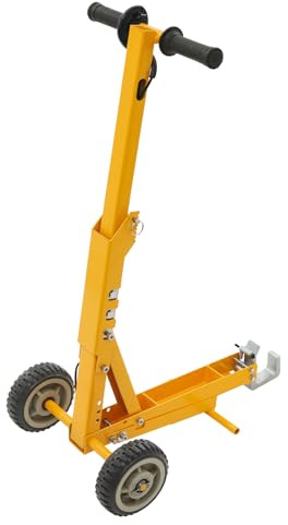 ACNAO Schwerlast-Rasenmäher-Hebebühne, 362,9 kg Kapazität, manueller Traktorheber mit Fußunterstützungspedal und Rädern und Griffen, Rasenmäher-Hebewerkzeug zum Heben und Reparieren von