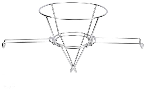 VBESTLIFE El Soporte del Filtro de Aceite de la Freidora de Acero Inoxidable Asegura Eficientemente El Papel de Filtro para la Cocina Rejilla del de Aceite de la Freidora de Acero Inoxidable 304 para