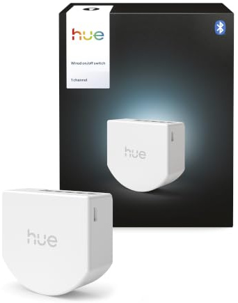 Philips Hue Lichtsteurung, 1er-Pack, 1 Kanal, macht herkömmliche Leuchten smart, Timer und Zeitpläne, zuverlässige Verbindung, App, Sprachbefehle, kompatibel mit Apple Home, Google Home und Alexa