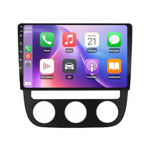 Car Radio para Volkswagen Jetta 5 2005-2010 Android 15 9 Pulgadas Car Navegación Mirror Link SWC para, 4 Core 2G+64G