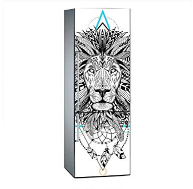 Kühlschrankaufkleber Löwe Traumfänger | Verschiedene Größen | Elegantes und Robustes Design 185 x 60 cm