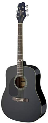 Stagg SA20D 3/4 Gitarre - Schwarz - LH