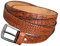 Royal Hellbraun Krokoleder Gürtel mit Krokoprägung 4,0 cm | Leder-Gürtel für Damen Herren Gr Bundweite 85-155 cm (120 cm Bundweite (gesamtlänge 135 cm))
