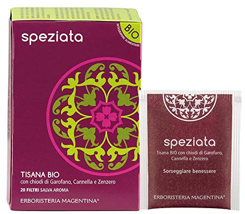 Erboristeria Magentina - TISANA SPEZIATA 20 filtri con chiodi di Garofano, Cannella e Zenzero