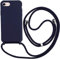 Ququcheng Compatible iPhone 7 Plus/8 Plus Silicone Shockproof Bumper Lanyard Case - Blue