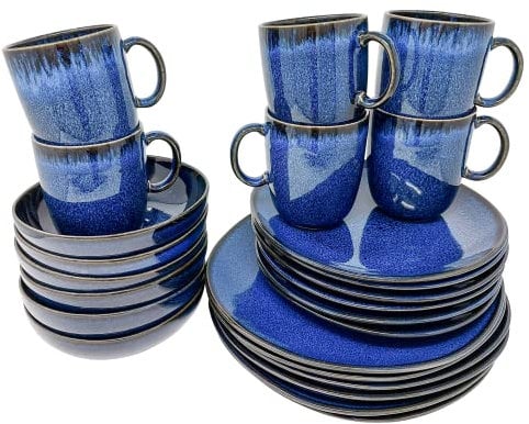 Villeroy & Boch Lave Bleu 24 tlg. Tafelservice Komplettset blau