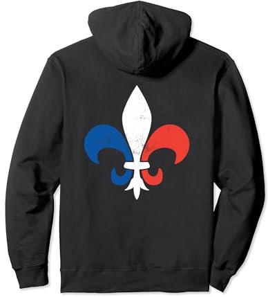 Élégante fleur de lys française Sweat à Capuche