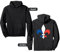 Élégante fleur de lys française Sweat à Capuche