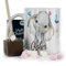 Hairyworm Personalised Mug and Belgian Milk Chocolate/Hot Chocolate Stirrer Marshmallow Gift Set, Custom Name (11oz) White, Yellow, Blue, Black, Pink Mug with Elephant Hearts Design