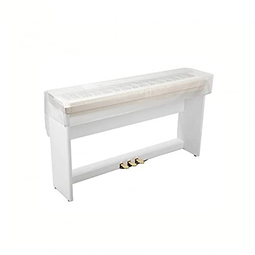 RONGJJ 61 76 88 Tasten Aufrechte Klavierabdeckung Transparente, Gefrostete Klavierabdeckung Digitale Klaviertastatur Staubabdeckung Waschbare Farbechte Klavierabdeckung, 61-Key