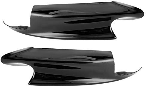 Front Stoßstangen Diffusor Front Stoßfänger Abweiser Paar Frontstoßstange Spoilerlippe Deflector Splitter Ersatz für E90 E92 E93 M3 2007-2012 (Schwarzglänzend)
