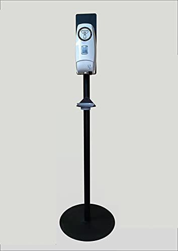 Dispensador automático para Agua Bendita con Soporte de pie. Diseño 4 Logo Color Negro