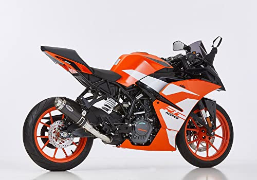 Pot d'échappement compatible avec KTM RC 125 2017 2018 Embout d'échappement HURRIC SP SLIP ON