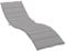 vidaXL Sonnenliegen-Auflage Grau 200x70x3 cm Stoff