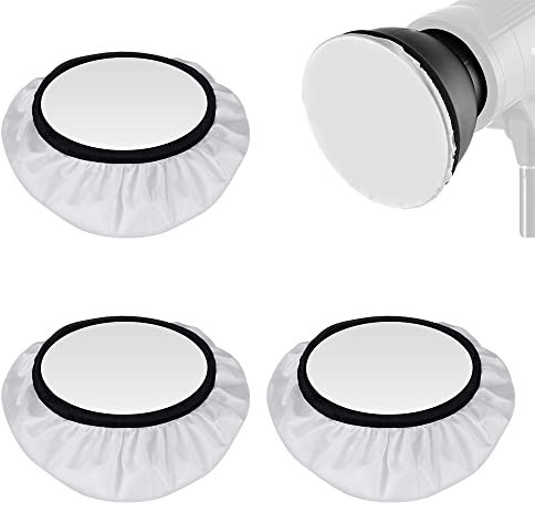 Angelkiss 4 Pz Diffusore in Panno Morbido 18 cm Telo Diffusore Pieghevole Softbox per Fotografie Diffusore Riflettore Standard per la Fotografia di Prodotto, Pubblicità, Ritratti, Arte, Matrimoni
