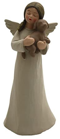 Gall&Zick Engel Dekofigur mit Haustier (Hund)